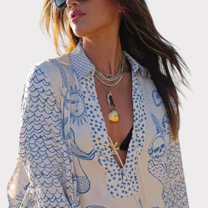 Jayla | Printed Shirt and Shorts Set Liora Lane Boutique