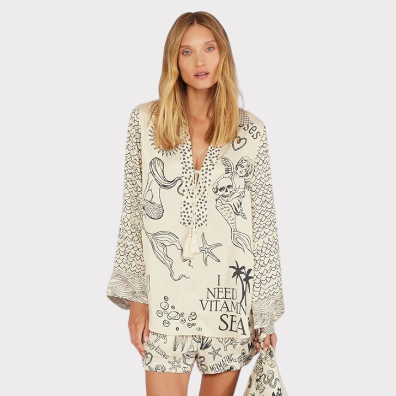 Jayla | Printed Shirt and Shorts Set Liora Lane Boutique