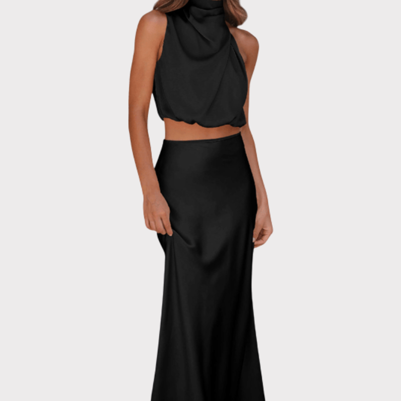 Hanna | Asymmetric Top & Skirt Set Liora Lane Boutique