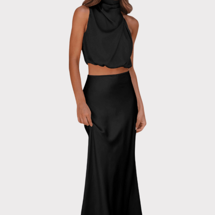 Hanna | Asymmetric Top & Skirt Set Liora Lane Boutique
