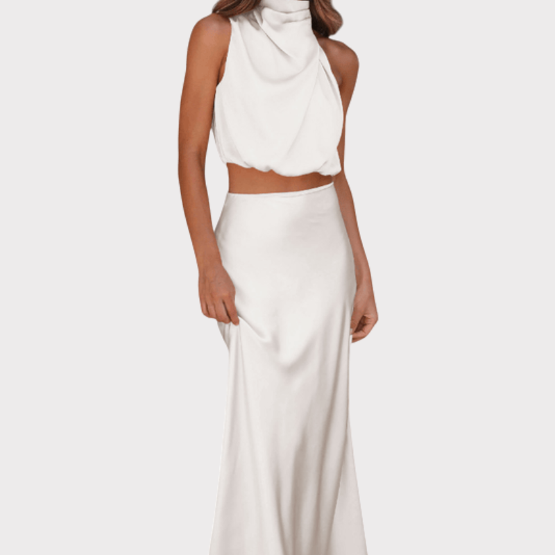 Hanna | Asymmetric Top & Skirt Set Liora Lane Boutique