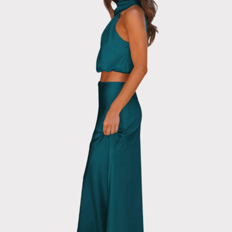 Hanna | Asymmetric Top & Skirt Set Liora Lane Boutique