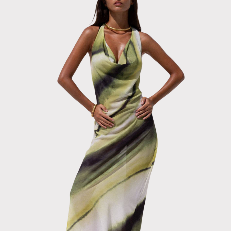 Ella | Tie-Dye Ombre Maxi Dress Liora Lane Boutique