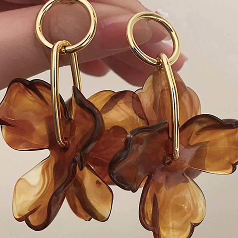 Flower Pendant Earrings Liora Lane Boutique