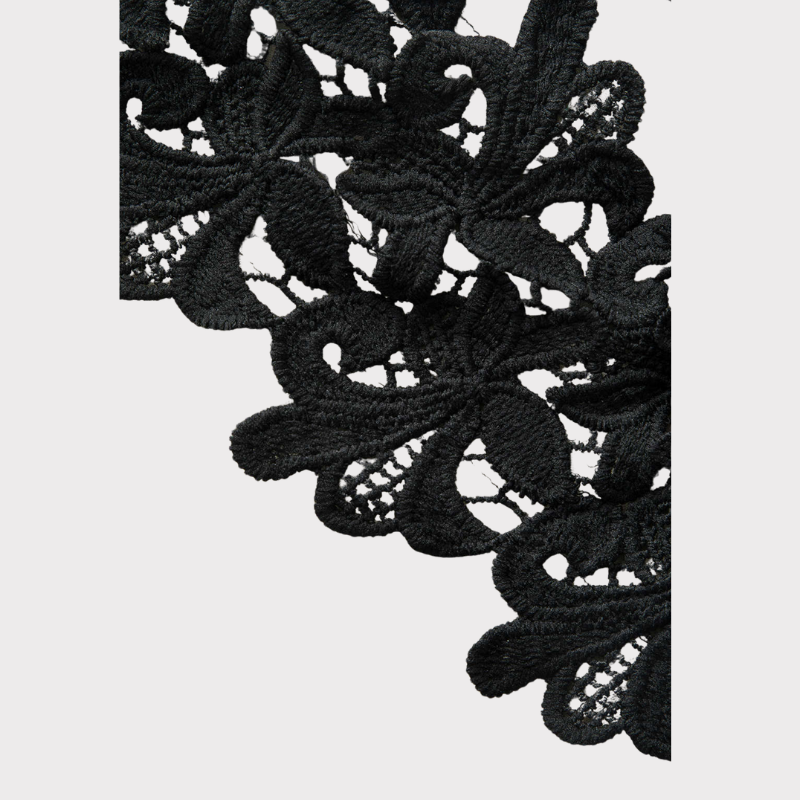 Diana | Asymmetric Lace Panel Midi Dress Liora Lane Boutique
