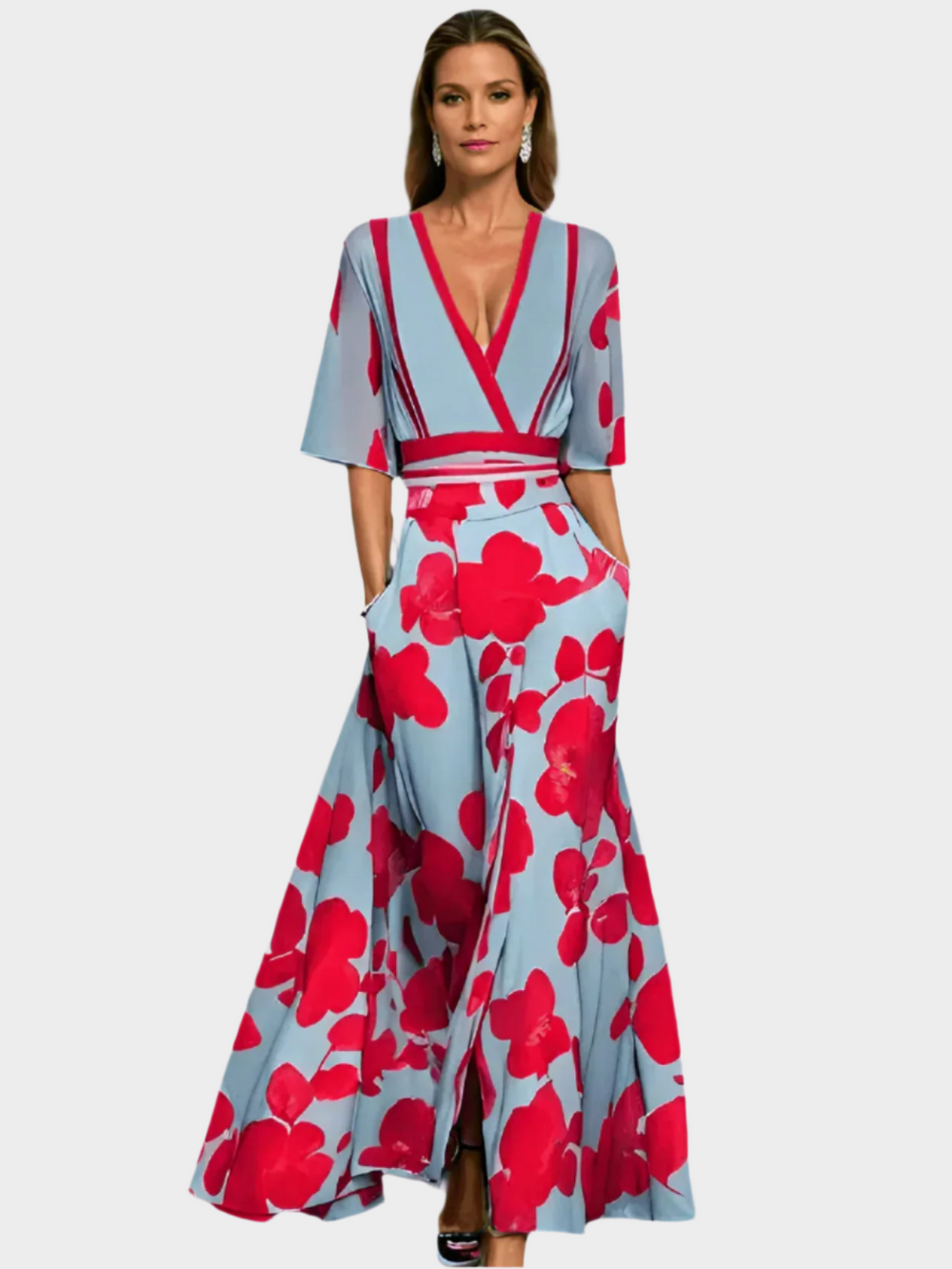 Relaxed Striped Dress with Pockets Jasmine's Boutique Australia