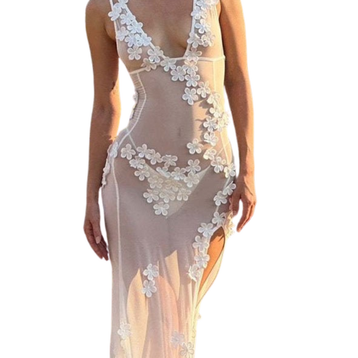 Aylee | Sleeveless Waisted Lace Dress Liora Lane Boutique