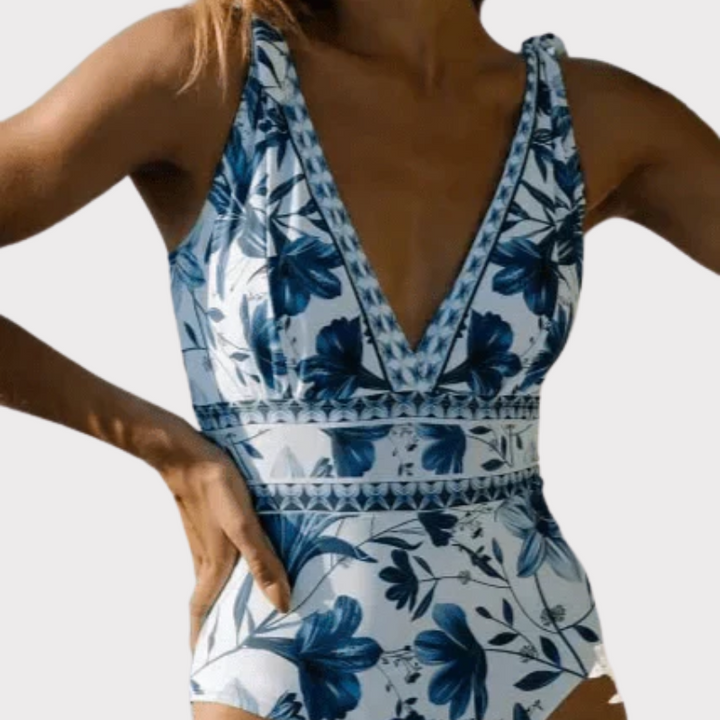 Ahria | Floral One-Piece Swimsuit Set Liora Lane Boutique