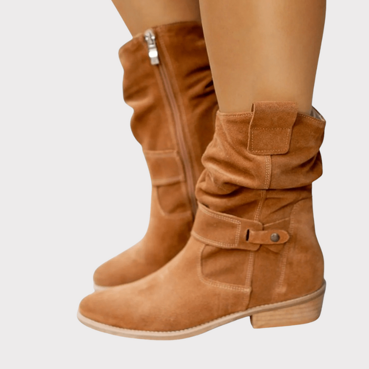 Aira | Classic Suede Ankle Boots Liora Lane Boutique