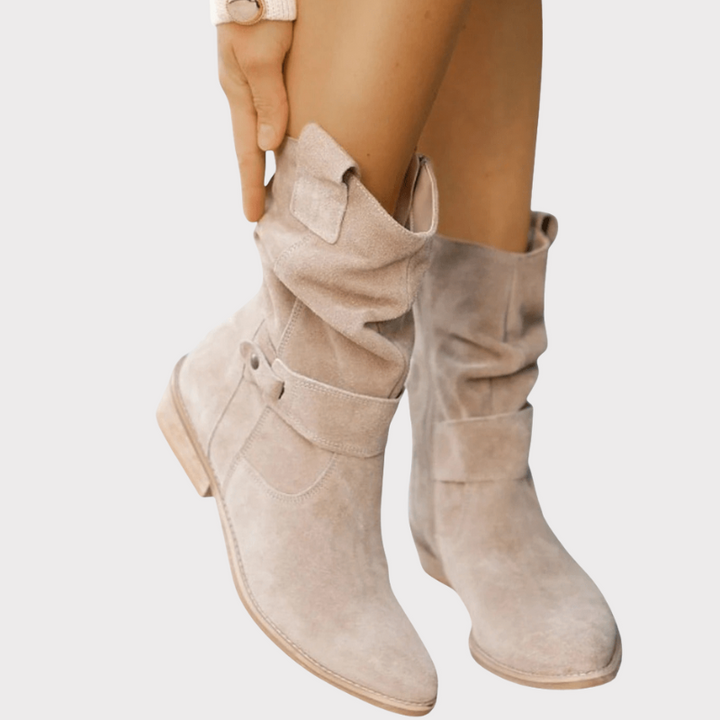 Aira | Classic Suede Ankle Boots Liora Lane Boutique