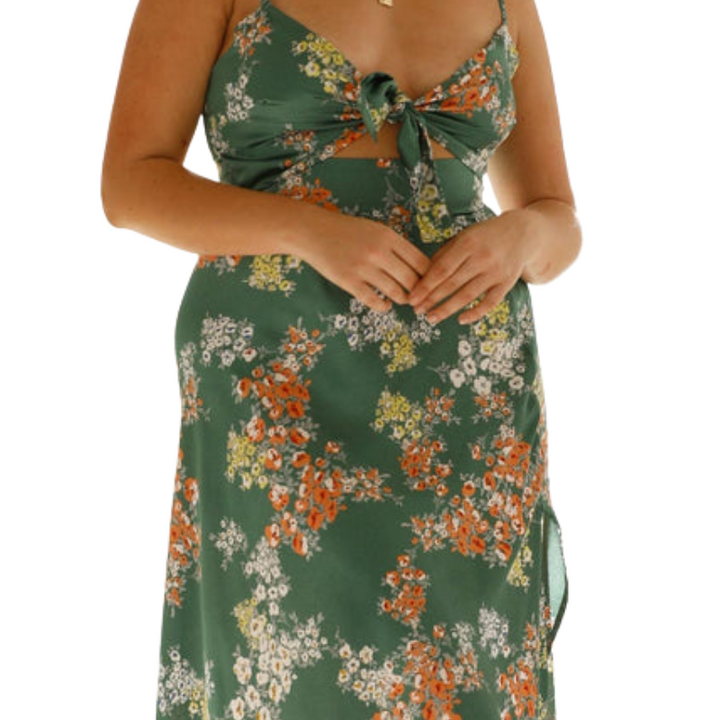 Aurora | Floral Midi Dress Liora Lane Boutique