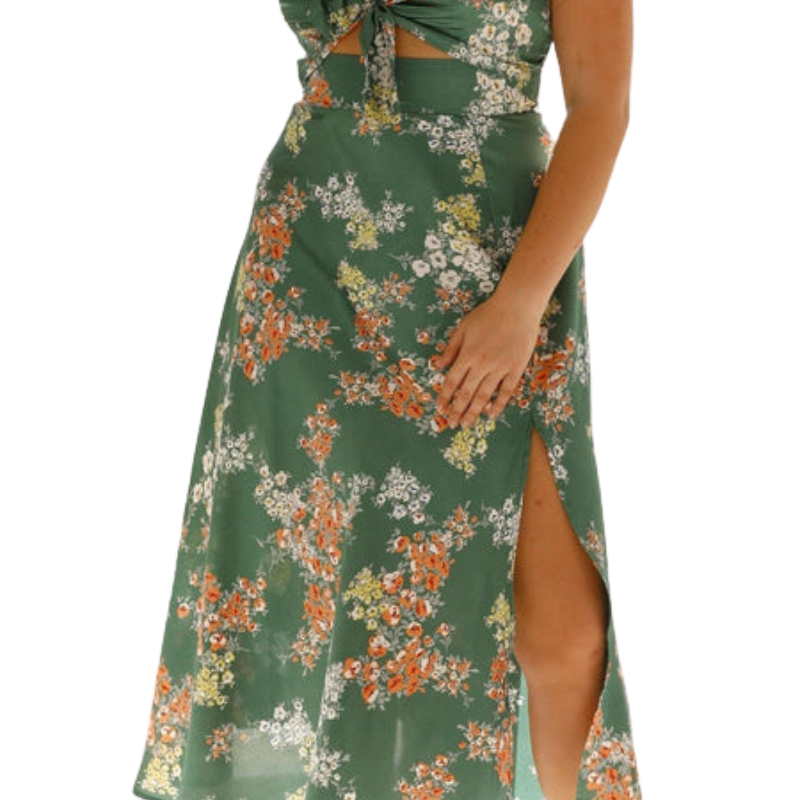 Aurora | Floral Midi Dress Liora Lane Boutique