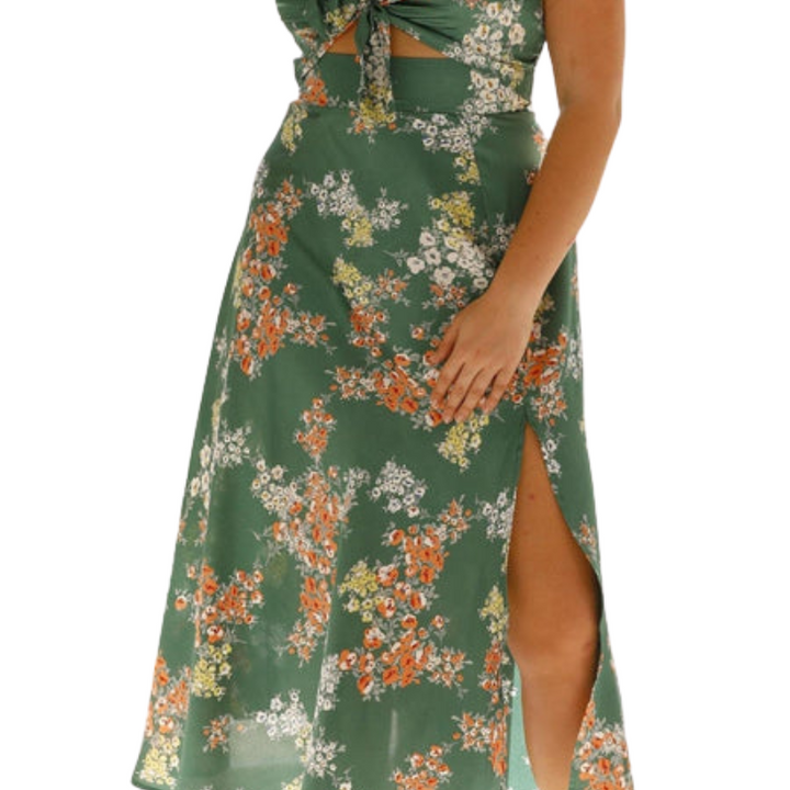 Aurora | Floral Midi Dress Liora Lane Boutique