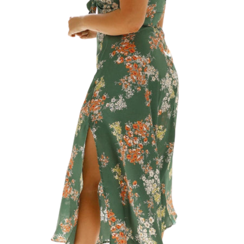 Aurora | Floral Midi Dress Liora Lane Boutique