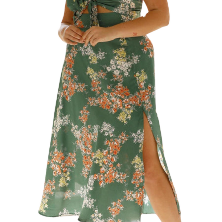 Aurora | Floral Midi Dress Liora Lane Boutique