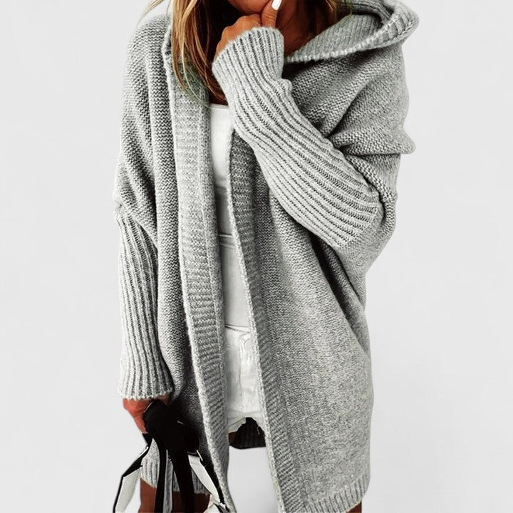 Comfortable Knitted Hoodie Cardigan Liora Lane Boutique