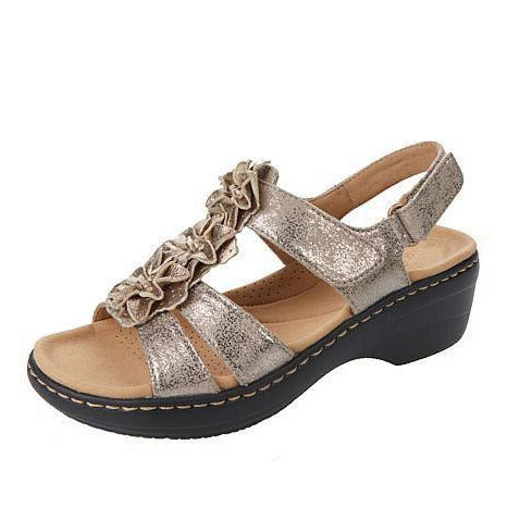Floral Accent Comfort Sandals Jasmine's Boutique Australia