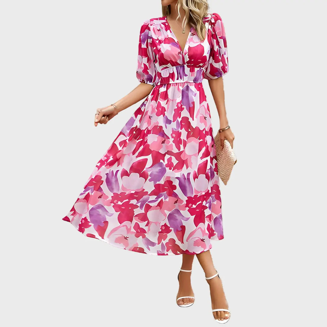 V-neck midi dress Jasmine's Boutique Australia