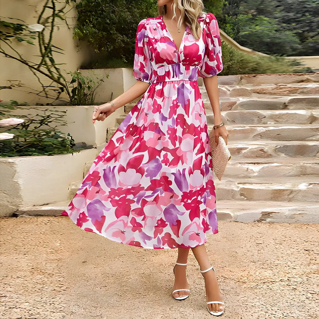 Coastal Blue Midi Dress Jasmine's Boutique Australia