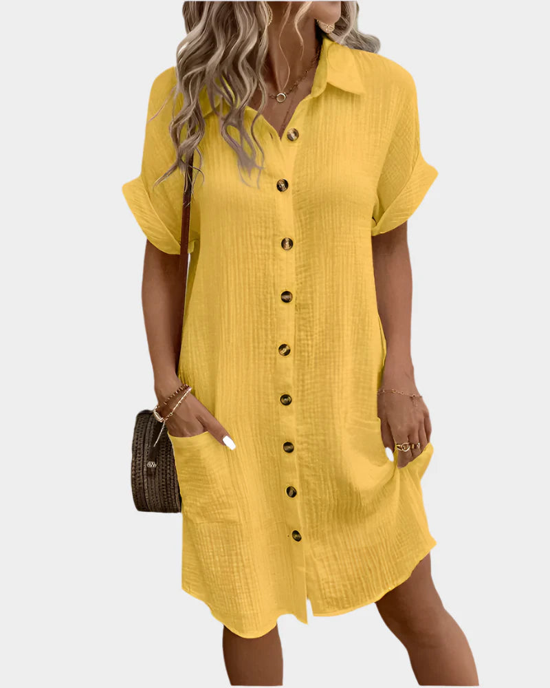 Women's Cotton and Linen Dress Jasmine's Boutique Australia