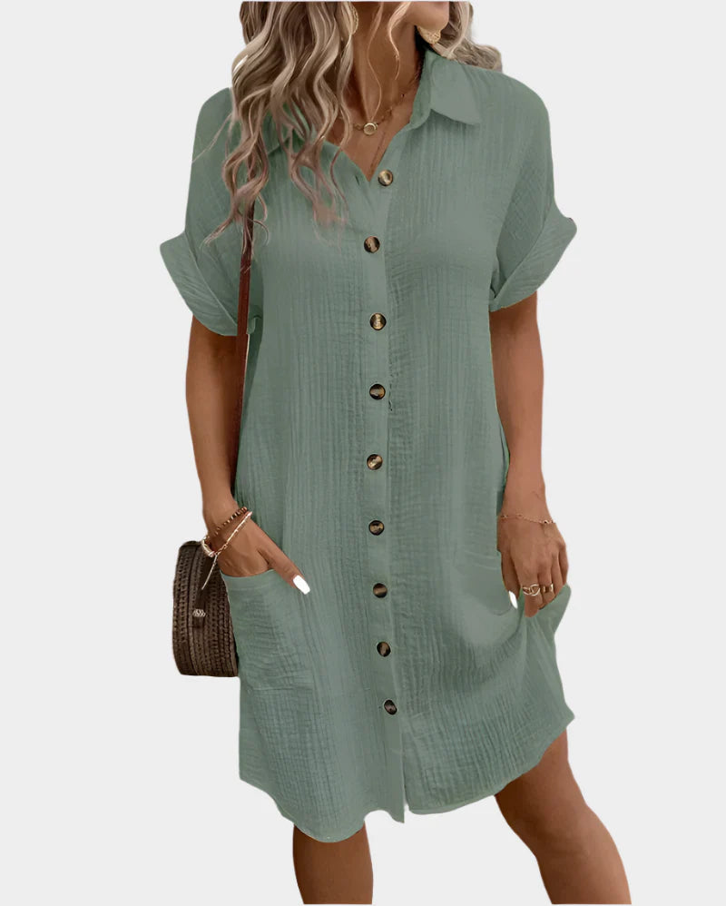 Women's Cotton and Linen Dress Jasmine's Boutique Australia