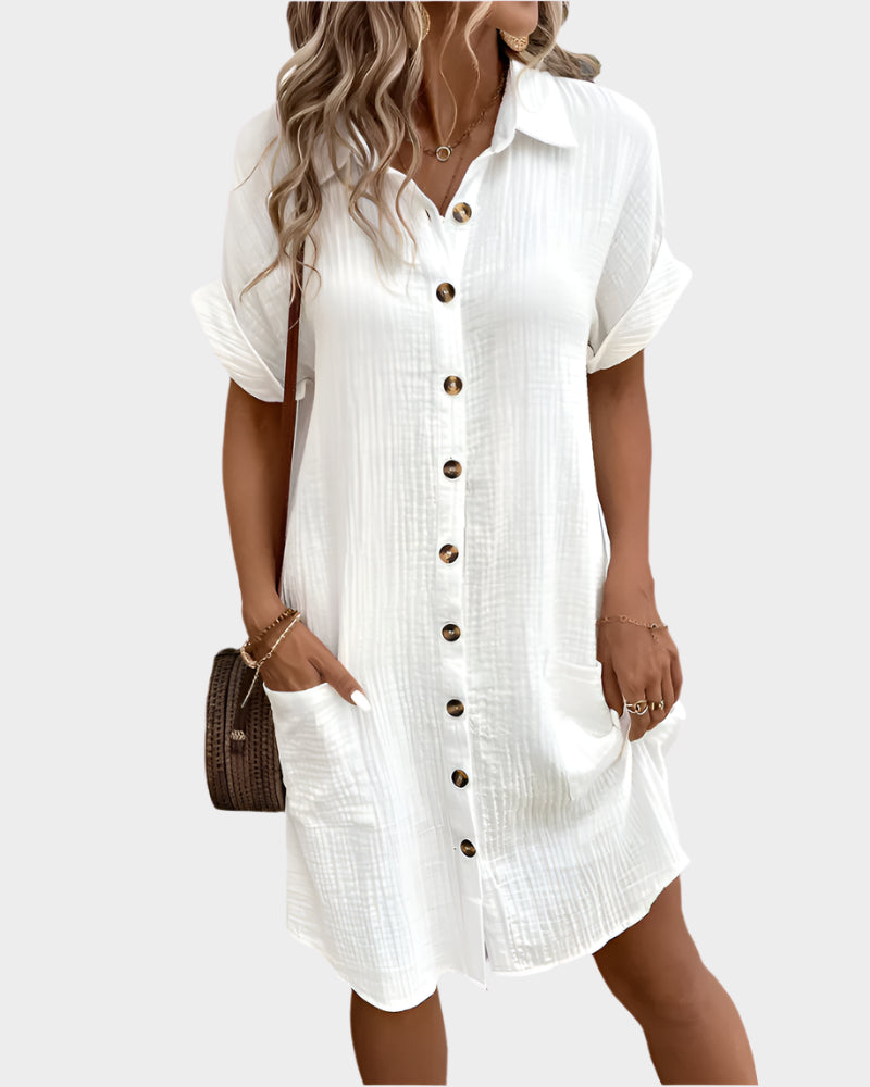 Women's Cotton and Linen Dress Jasmine's Boutique Australia