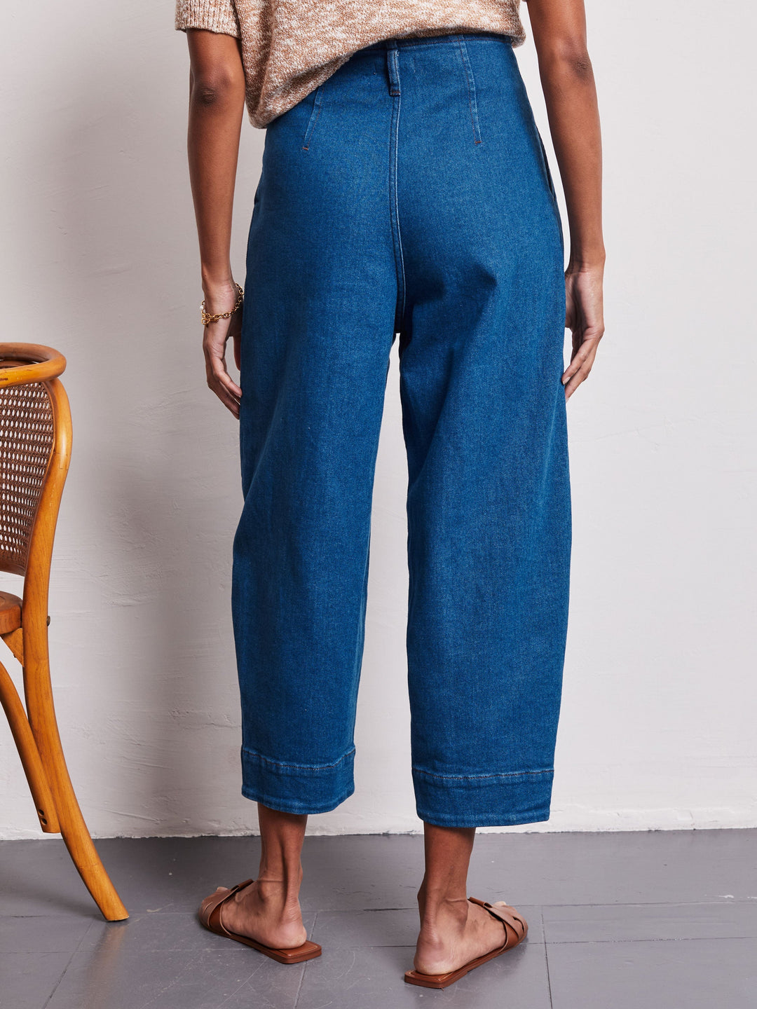 Waverley Barrel Leg Denim Jeans  Liora Lane Boutique Trousers