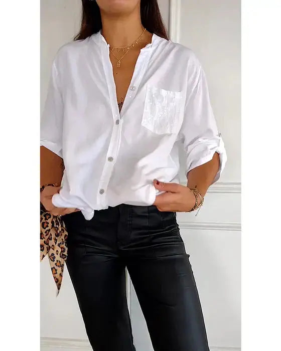 Teal Spark Luxe Shirt Jasmine's Boutique Australia