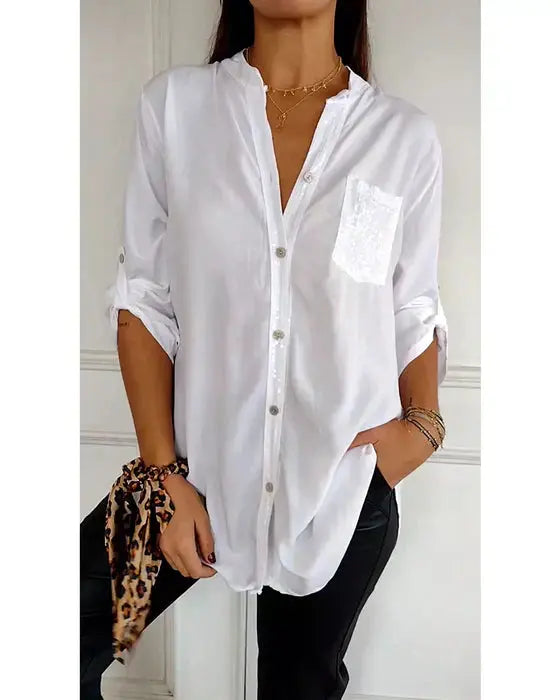 Teal Spark Luxe Shirt Jasmine's Boutique Australia