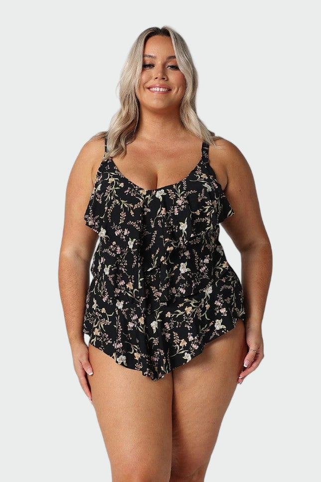 Wildflowers 3-Tier Ruffle Tankini Top Jasmine's Boutique Australia
