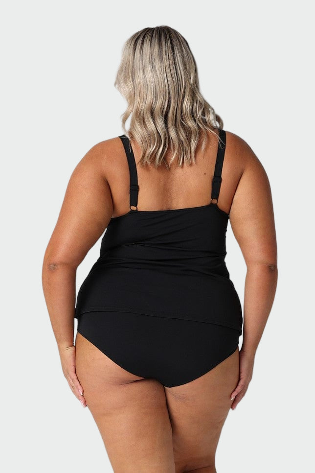 Wildflowers Black Tankini Top Jasmine's Boutique Australia