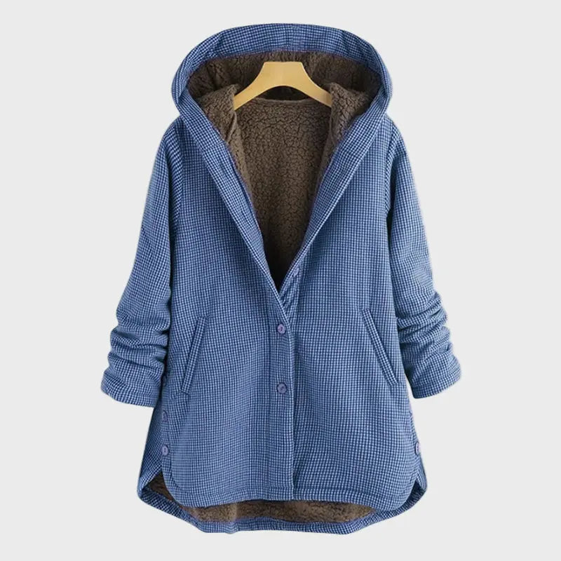 Cozy Plaid Hooded Coat Jasmine's Boutique Australia