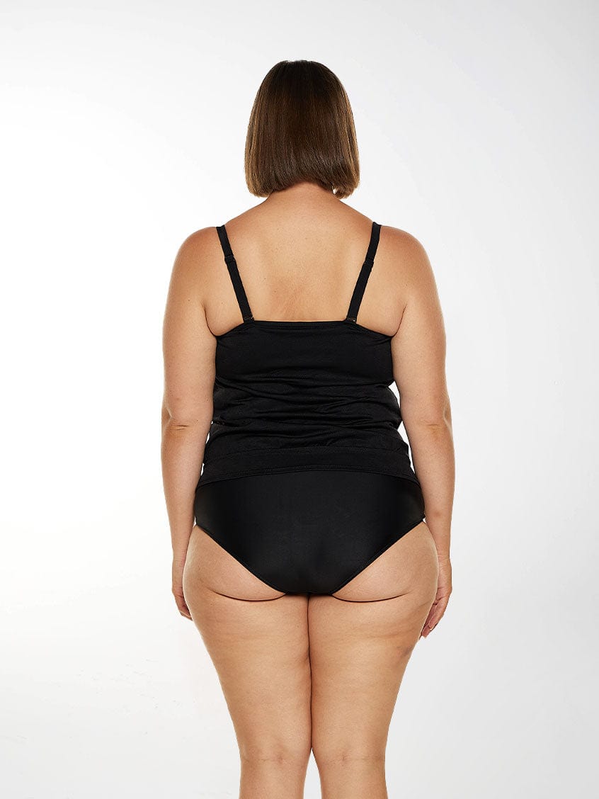 Black Strapless Textured Tankini Top Jasmine's Boutique Australia