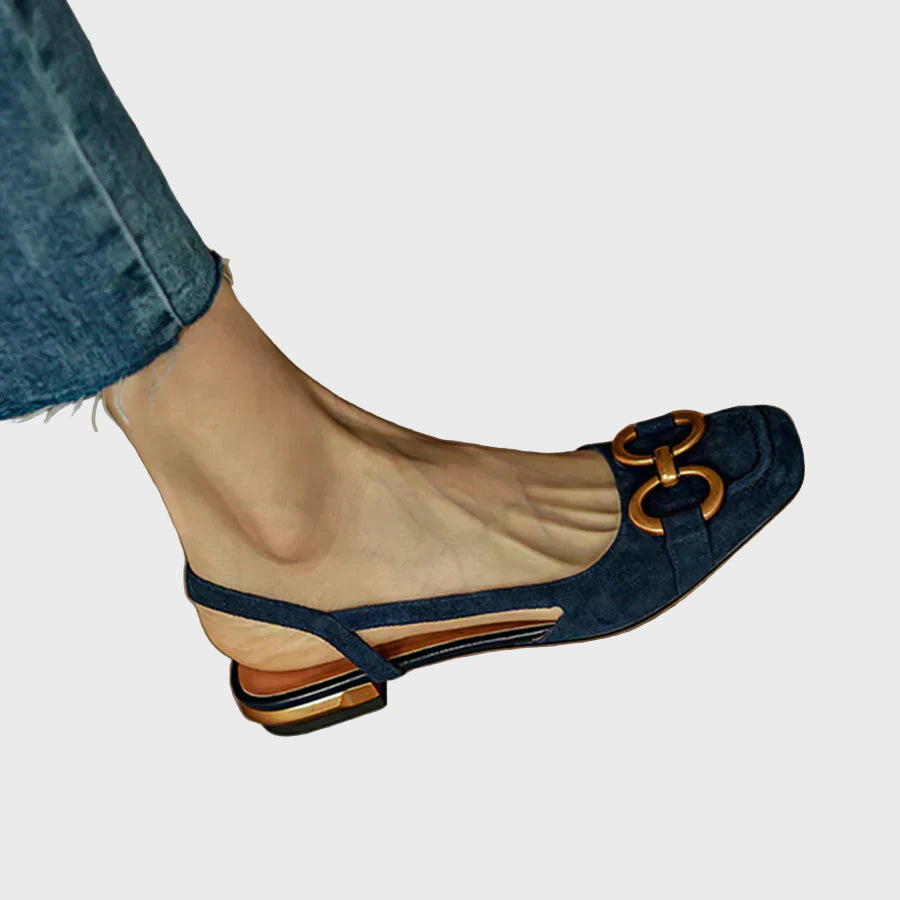 Midnight Elegance Slingback Flats Jasmine's Boutique Australia