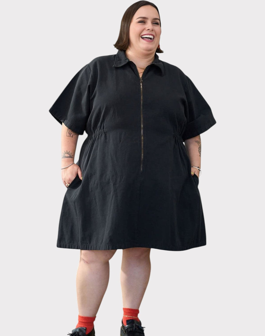 Noir Sping Zip Dress Jasmine's Boutique Australia