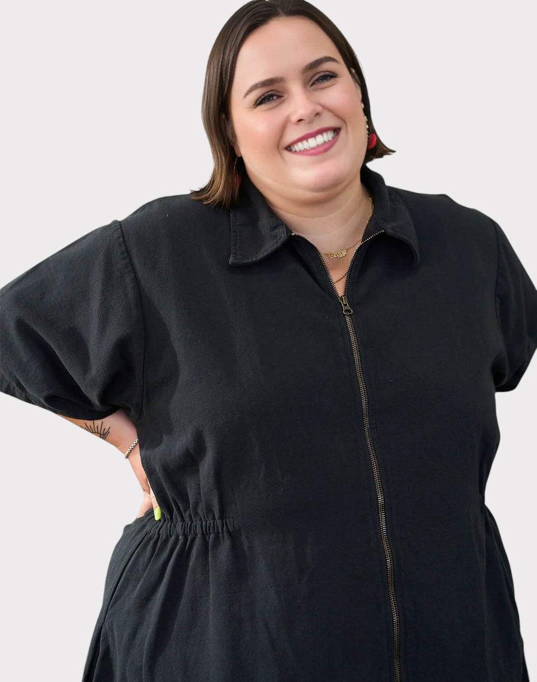 Noir Sping Zip Dress Jasmine's Boutique Australia
