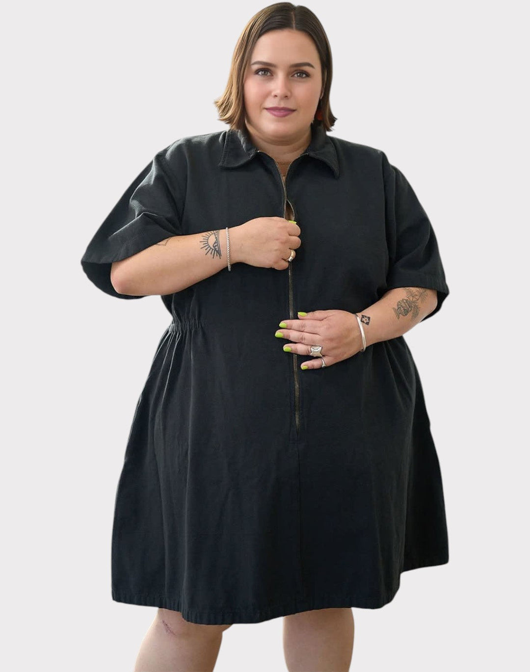 Noir Sping Zip Dress Jasmine's Boutique Australia