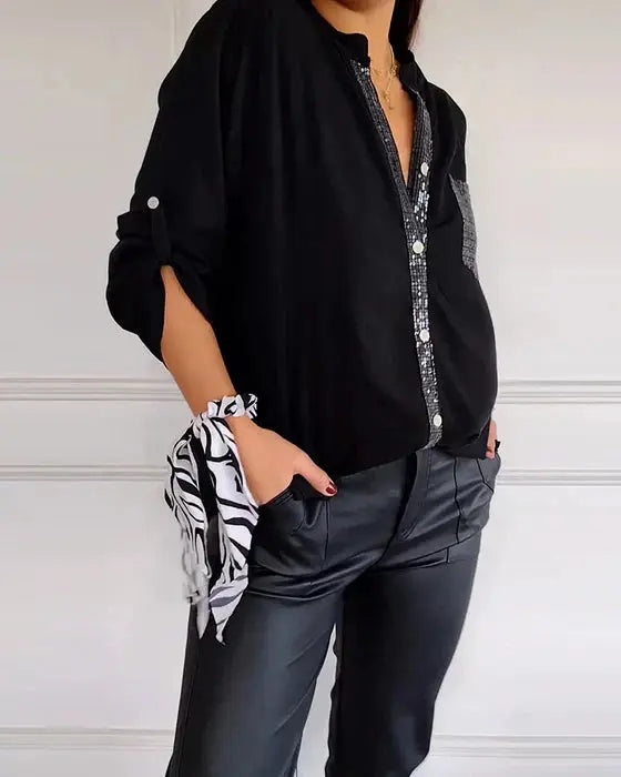 Teal Spark Luxe Shirt Jasmine's Boutique Australia