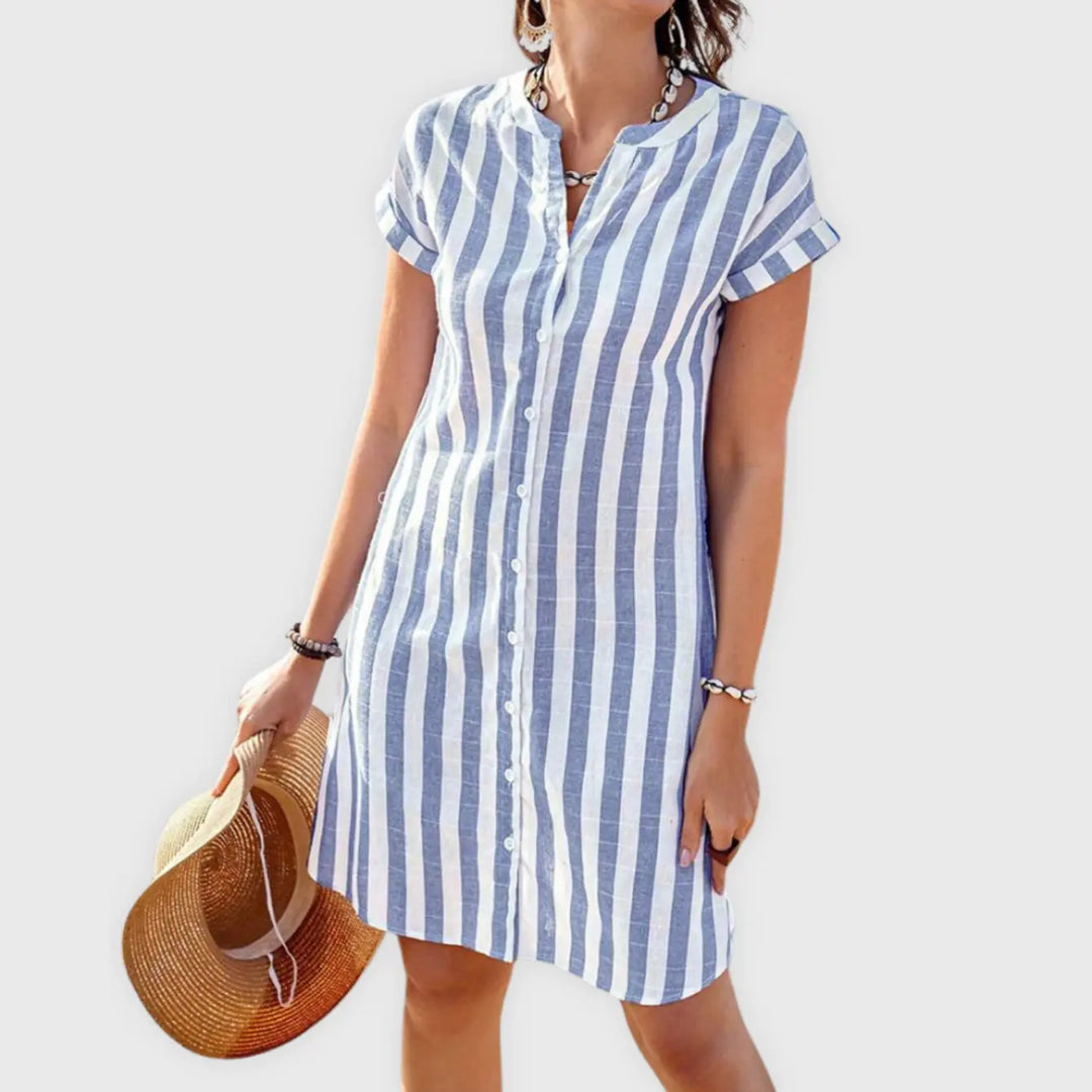 Elegant Striped Dress Jasmine's Boutique Australia