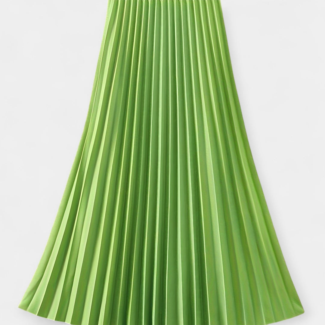 Long Pleated Satin Skirt Jasmine's Boutique Australia