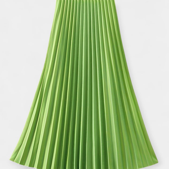 Long Pleated Satin Skirt Jasmine's Boutique Australia