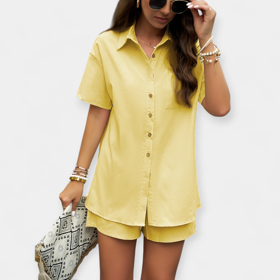 Comfortable Shirt and Shorts Set Jasmine's Boutique Australia