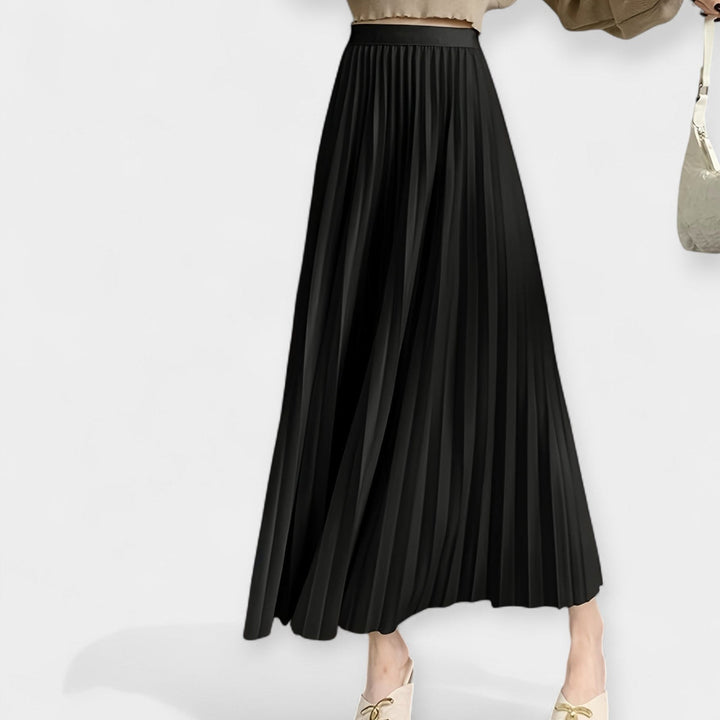 Long Pleated Satin Skirt Jasmine's Boutique Australia