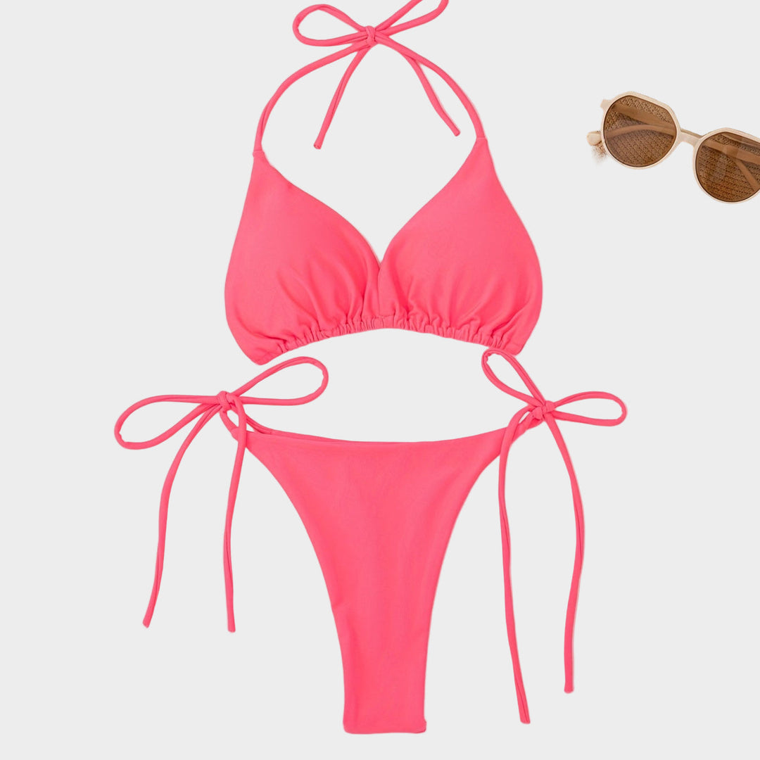 Halter Bikini with V Slip Jasmine's Boutique Australia