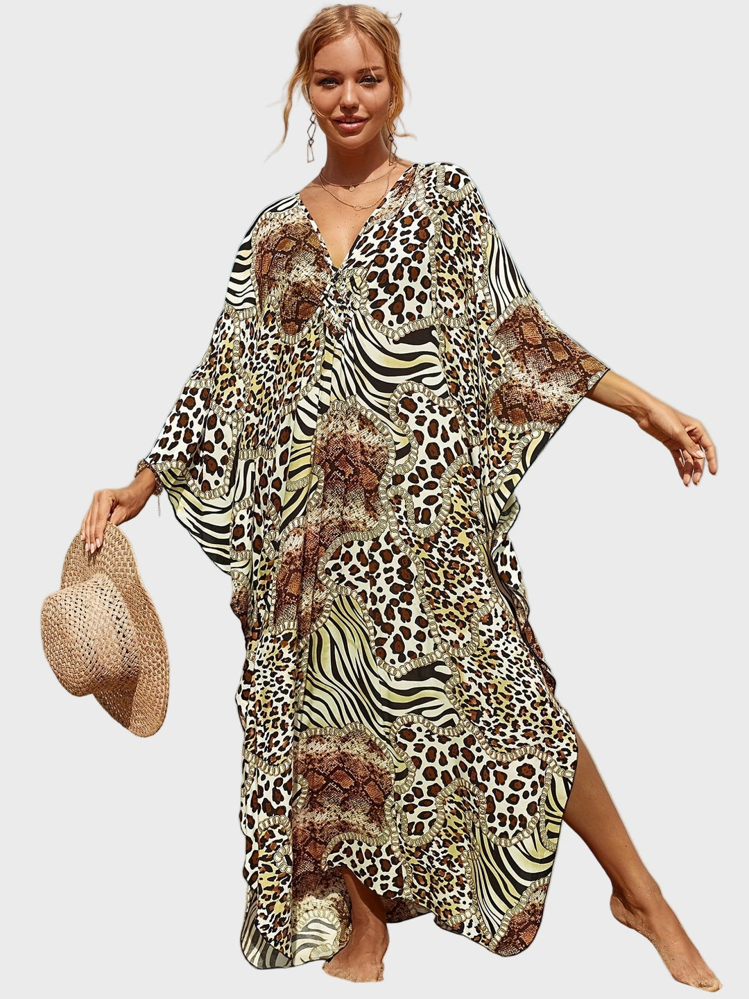 Wild Essence Animal Print Kaftan Jasmine's Boutique Australia