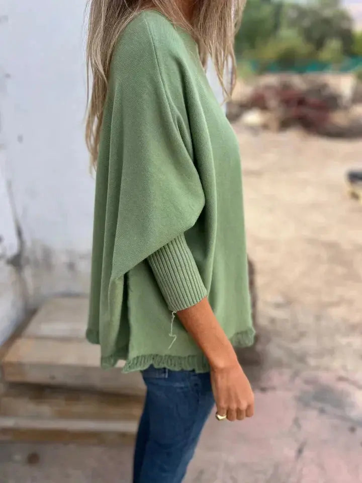 Soft Elegance Fringe Hem Knit Top Jasmine's Boutique Australia