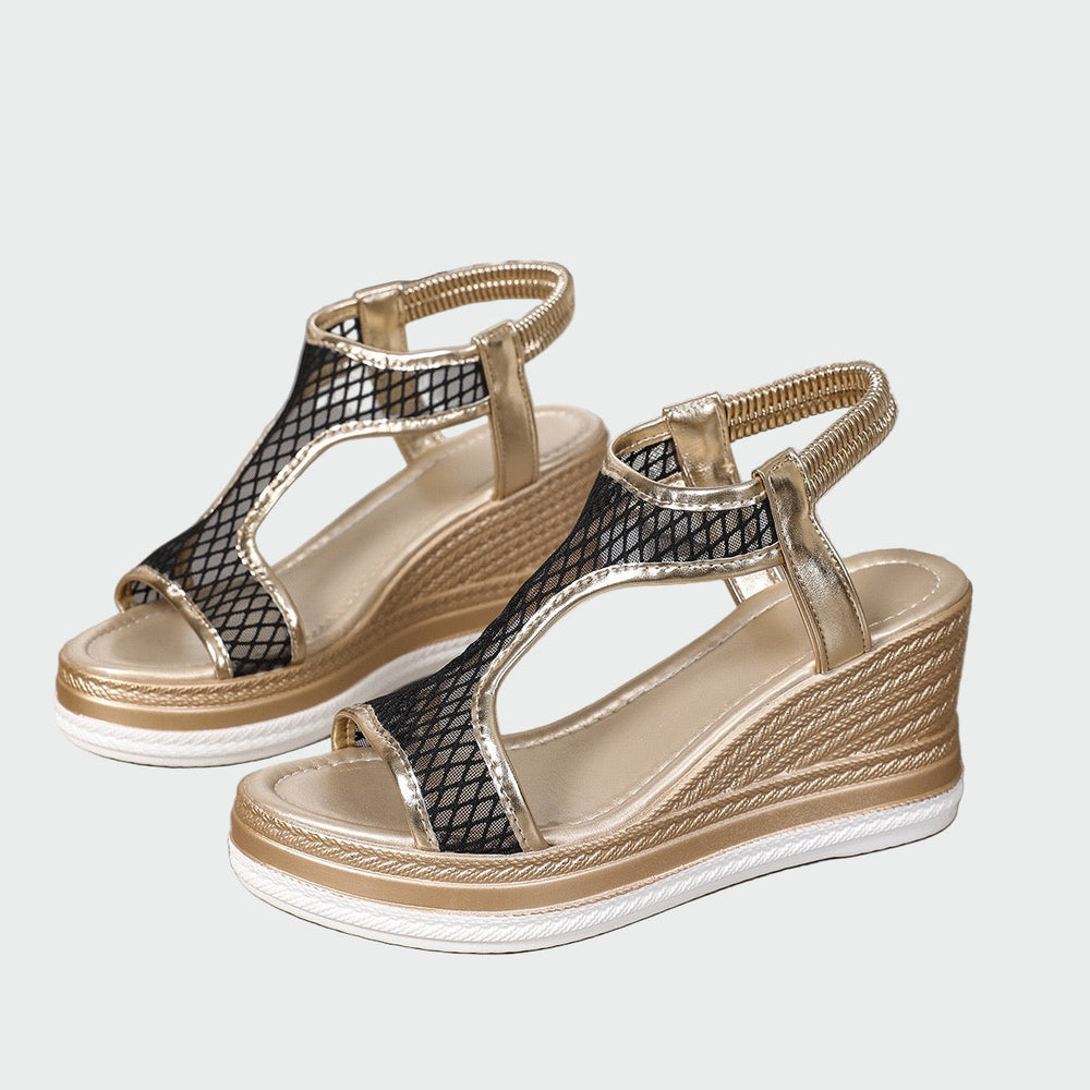 Elegant orthopedic women's slip-on sandals with platform Liora Lane Boutique
