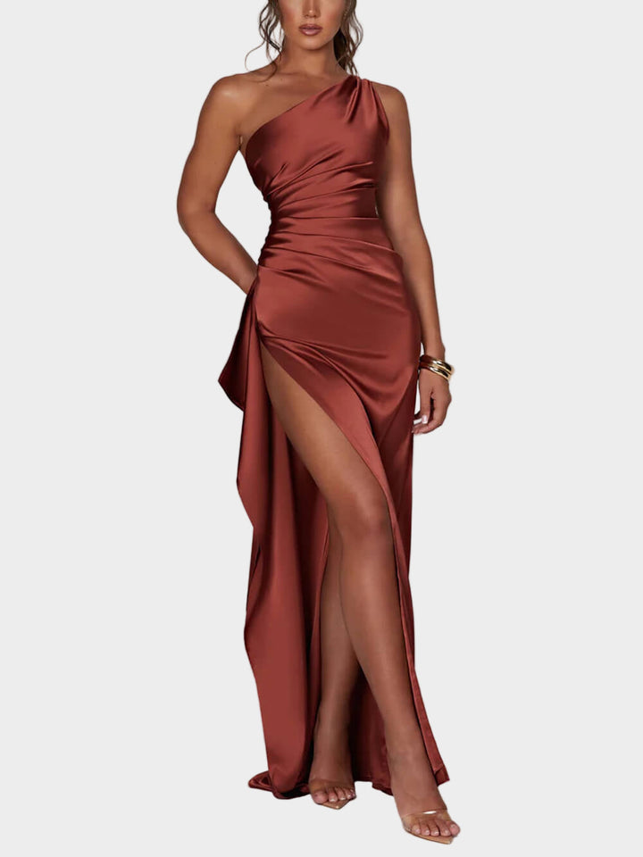Satin Slit Maxi Dress Jasmine's Boutique Australia