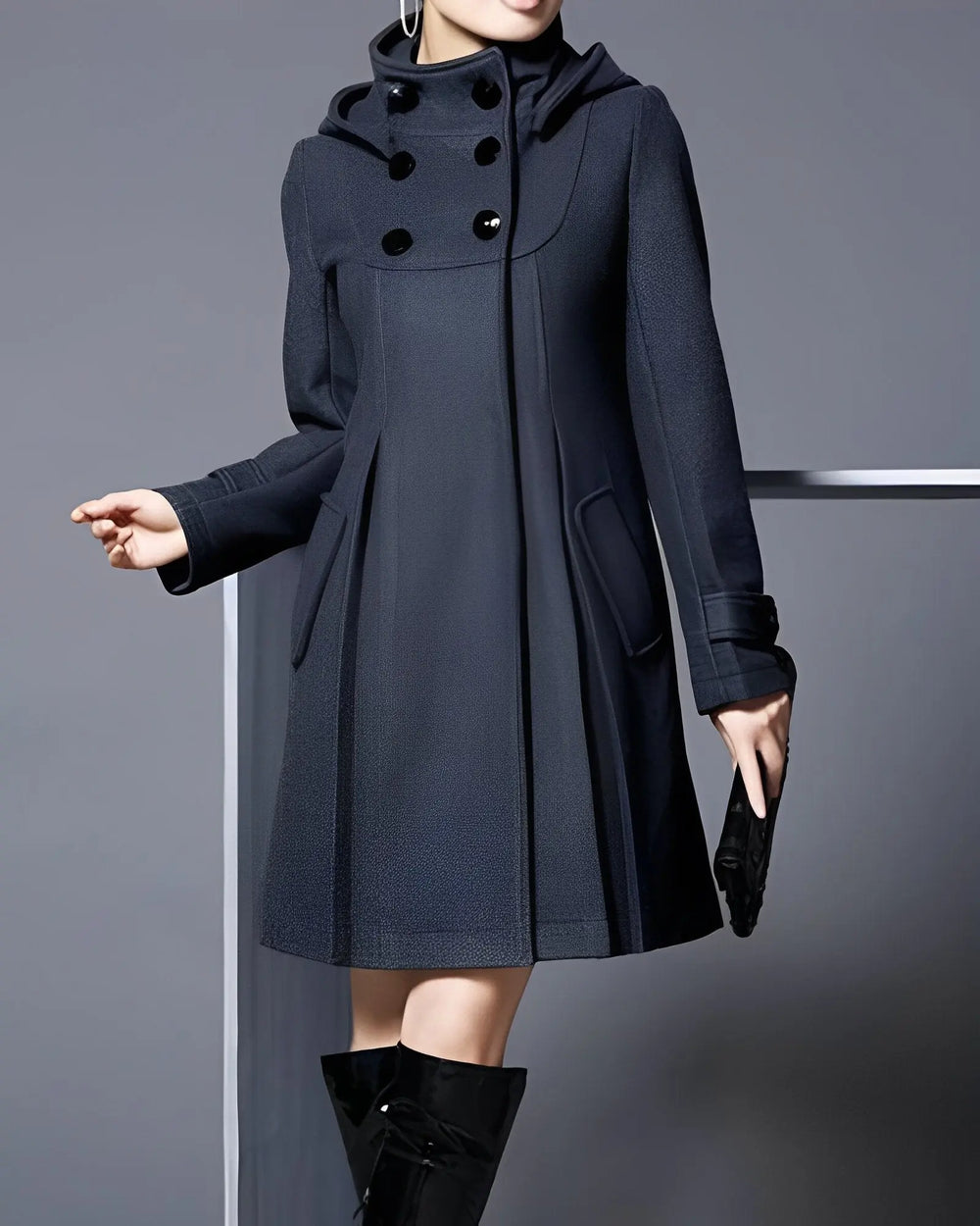 Regal Flare Hooded Coat Jasmine's Boutique Australia