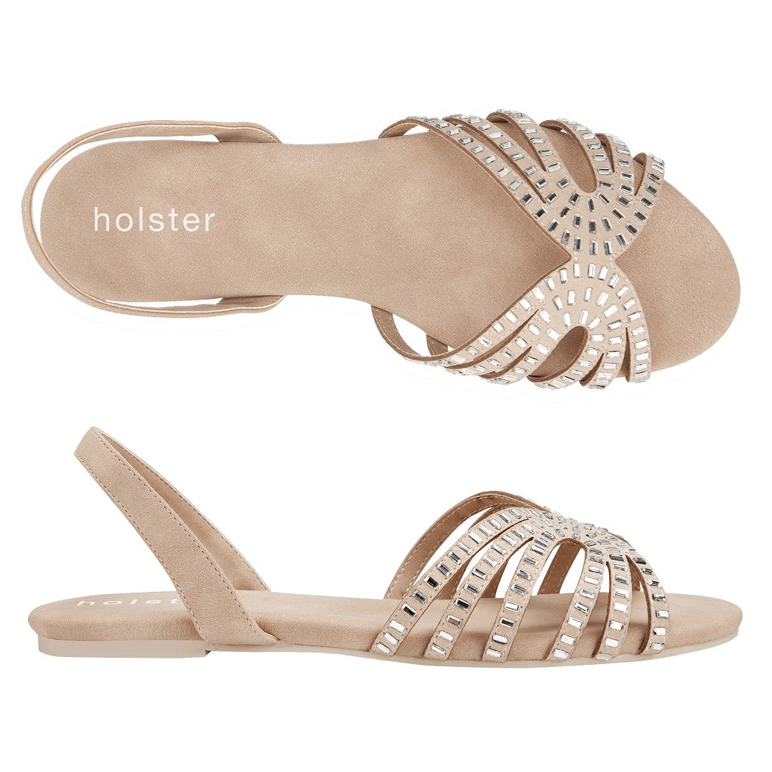 Holster Nude Strappy Sandals Jasmine's Boutique Australia
